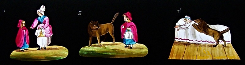 hand painted magic lantern slide